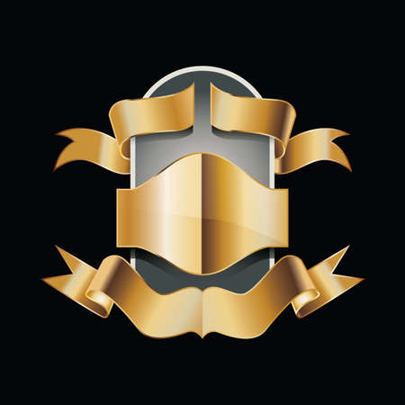 labels with gold elements.のイラスト素材