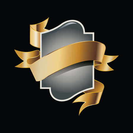 labels with gold elements.のイラスト素材