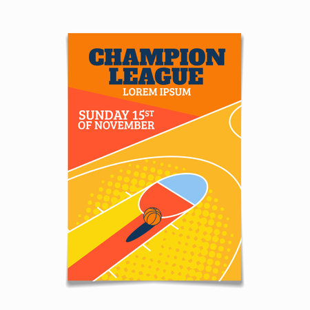 Flyer design template with space for your text. Vector illustration.のイラスト素材