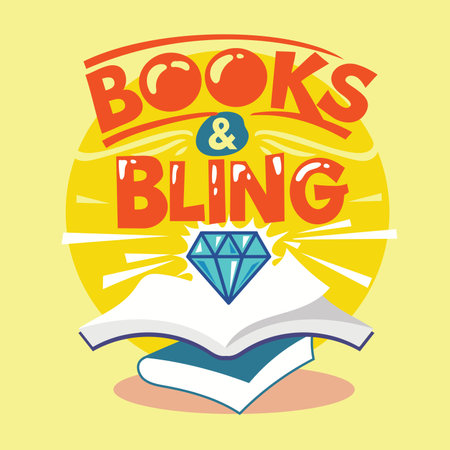 Book and bling motivation quote, vector illustration eps10 graphic.のイラスト素材