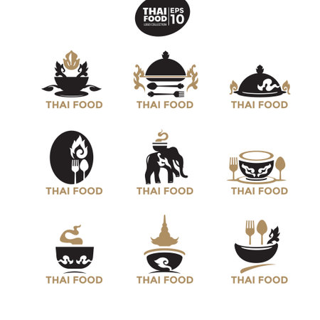 Set of vector icons for restaurant, cafe, restaurant, food and drinkのイラスト素材