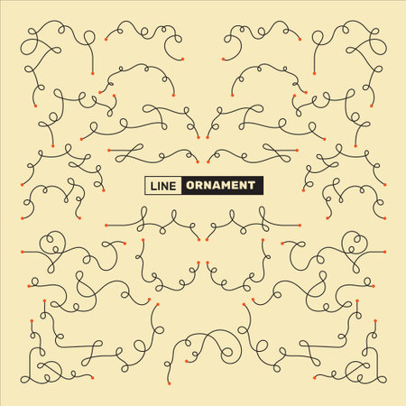 Vector set of hand-drawn doodle lines, frames, borders.のイラスト素材