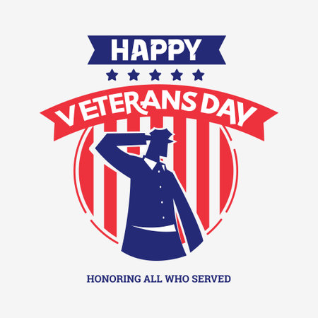 Veterans day design over white background, vector illustration eps10のイラスト素材