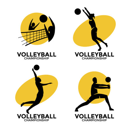 volleyball design over white background vector illustration. vector graphic.のイラスト素材
