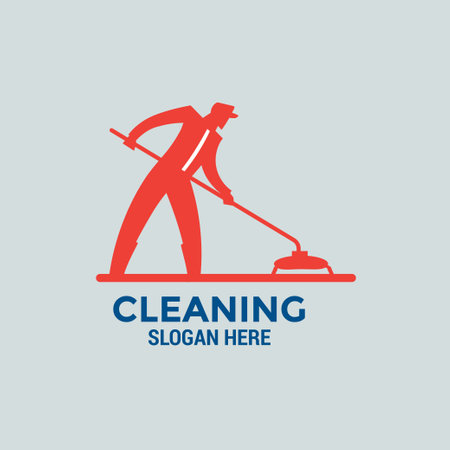 cleaning service logo design template. Cleaning service vector icon.のイラスト素材