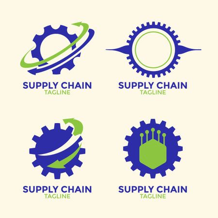 Set of gear logo and symbol vector design templateのイラスト素材