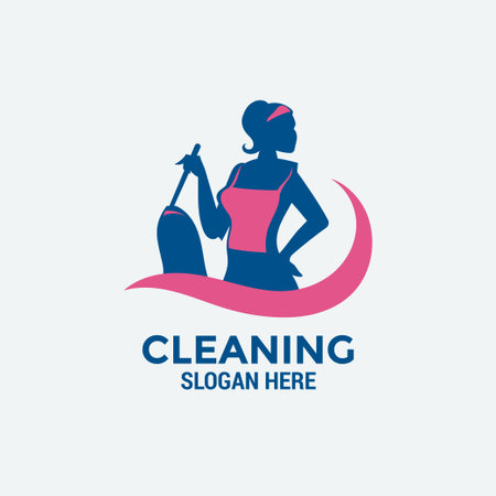 Cleaning service vector logo design template. Cleaning service icon.のイラスト素材