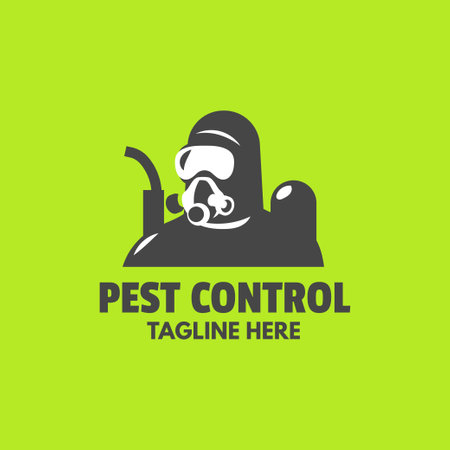 Logo template for pest control companyのイラスト素材