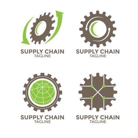 Set of Cog Logo Design Template. Gear Icon, Gear Iconのイラスト素材