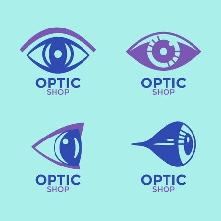 Set of Eye Logo Design Template. Perfect to use for Technology Companyのイラスト素材