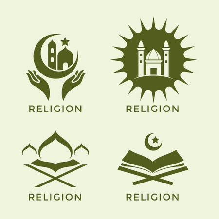 Set of Ramadan Icons. Vector Illustration. Ramadan Kareem.のイラスト素材
