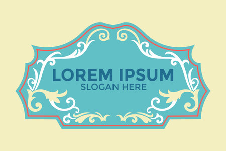 Vintage label frame design, vector illustration eps10 graphic.のイラスト素材