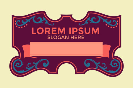 Vintage label in retro style. Vector illustration for your design.のイラスト素材