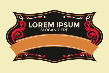 Retro label design, vector illustration eps 10. Retro label design.のイラスト素材