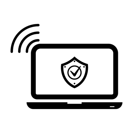 Internet icon, protect icon, cloud mail secureのイラスト素材