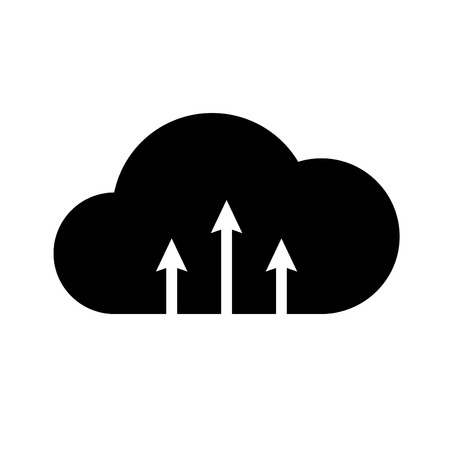 Cloud download, linear icon. One of a set of linear web iconsのイラスト素材