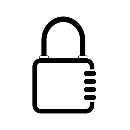 Lock Icon in trendy flat style isolated. Security symbol for your web site design, logo, app, UI. Vector illustration, EPS10.のイラスト素材