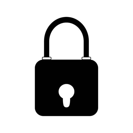 Lock Icon in trendy flat style isolated. Security symbol for your web site design, logo, app, UI. Vector illustration, EPS10.のイラスト素材