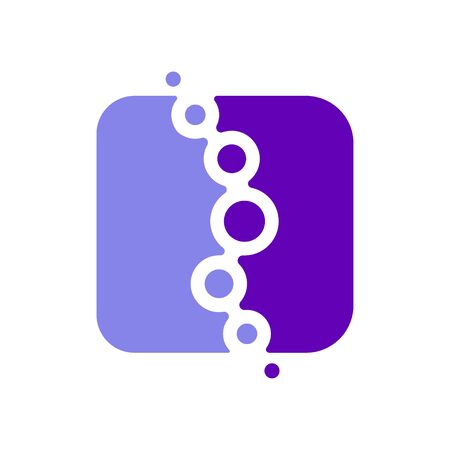 Creative Chiropractic Concept Logo Design Template.のイラスト素材