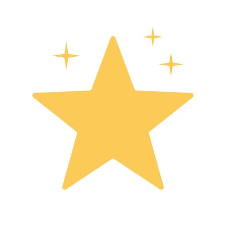 Image of a gold star. Golden star. EPS 10.