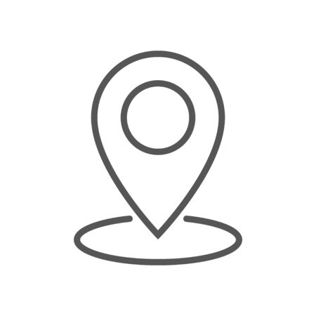 Geolocation map pin vector icon. Geolocation map pin for  Navigator icon.のイラスト素材