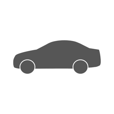 Car icon isolated on white background. Vector Illustration. EPS 10のイラスト素材