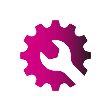 Repair icon. Vector Illustration. Creative graphic design logo element. Isolated on white background. EPS 10のイラスト素材
