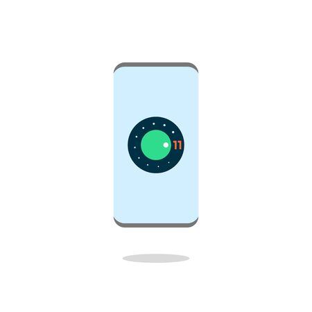 Smartphone, mobile phone isolated. Vector Illustration. EPS 10.のイラスト素材