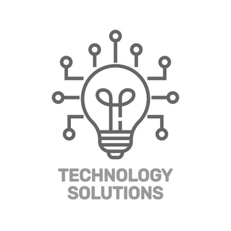 Creative solutions in electronic technologies. Vector linear icon isolated on white background. Editable Stroke. EPS 10のイラスト素材
