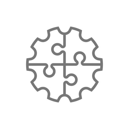 Solution and problem solving vector line icons. Editable Stroke. EPS 10のイラスト素材