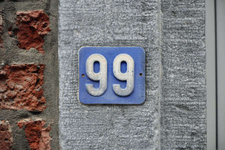 House Number Ninety-nine sign