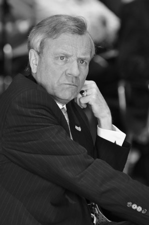 The Hague, The Netherlands - March 2010 - Jaap de Hoop Scheffer former Secretary General of NATOのeditorial素材