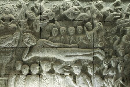 Sculptures made of stone in northern Thailand