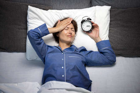 Woman suffering from insomnia