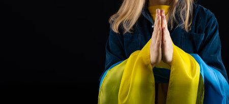 Pray for Ukraineの写真素材