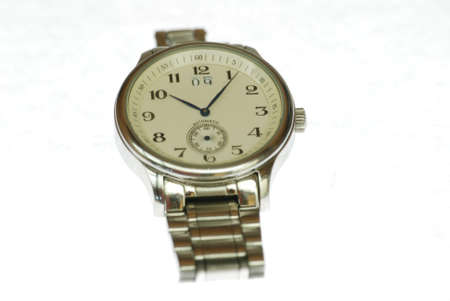 longines wrist watch isolated in white