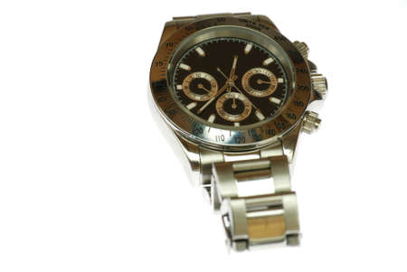 rolex wrist watch isolated in white