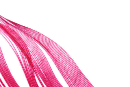 red feather abstract texture background isolated on whiteの写真素材