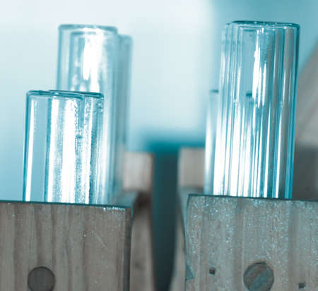 science biology medical test tube macroの写真素材