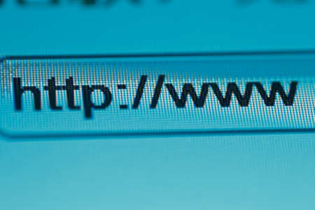 browsing bar text http www macroの写真素材
