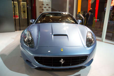 Guangzhou China-December 27: Ferrari car were displayed at the 8th China international automobile exhibition. on December 27, 2010 in Guangzhou China.のeditorial素材