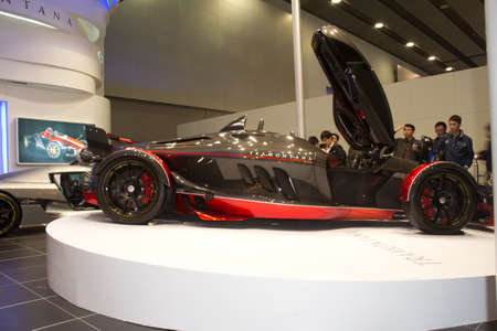 GUANGZHOU, CHINA - DEC 27: Koenigsegg sport car on display at the 8th China international automobile...