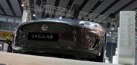 GUANGZHOU, CHINA - DEC 27: Jaguar sport car on display at the 8th China international automobile...