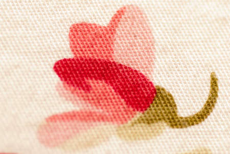 old flower design on fabric backgroundの写真素材