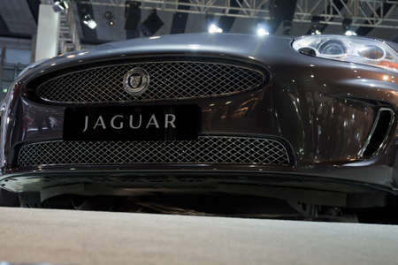 GUANGZHOU, CHINA - DEC 27: Jaguar sport car on display at the 8th China international automobile exhibition. on December 27, 2010 in Guangzhou China.のeditorial素材