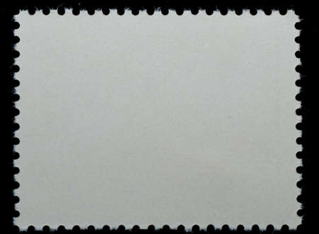 postage stamp black blank frame backgroundの写真素材