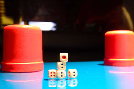 play dice gambleの写真素材