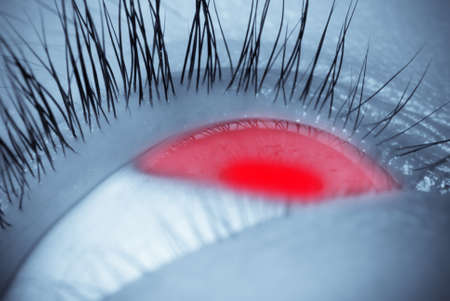 eye ball of asian womanの写真素材