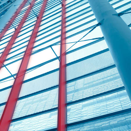 modern office building architecture glass windowの写真素材