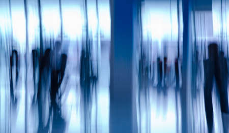 city business people abstract background blur motionの写真素材